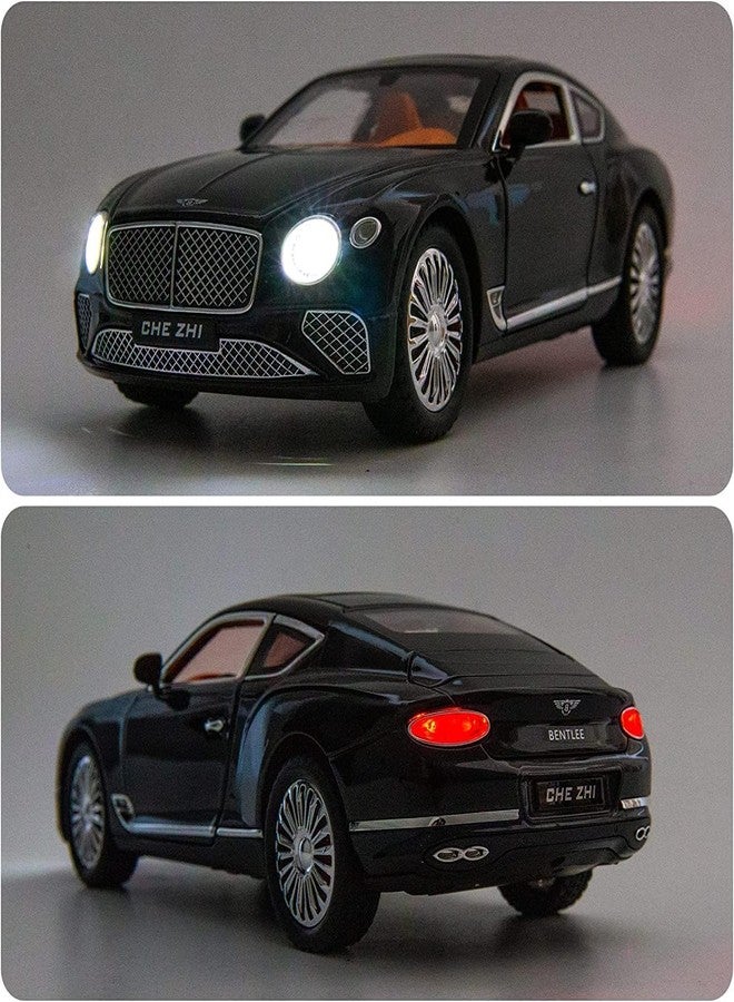 RAMPKD Compatible for 1/24 Bentley Continental GT Model Car Alloy Diecast Toy Car Collectible Pull Back Toy Vehicles with Sound and Light Door Can Be Opened for Girls Boys Gift(Design-19), Green - Image 5